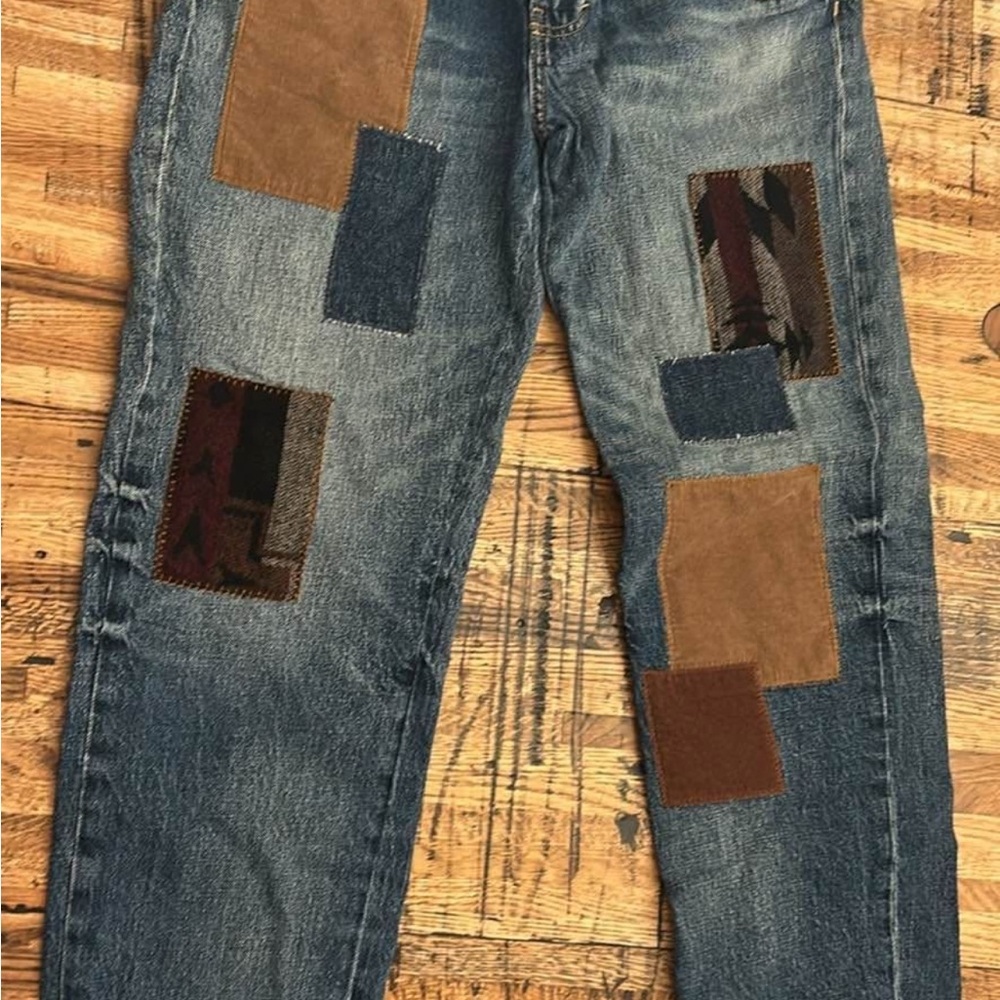 Lucky Brand Patchwork Jeans